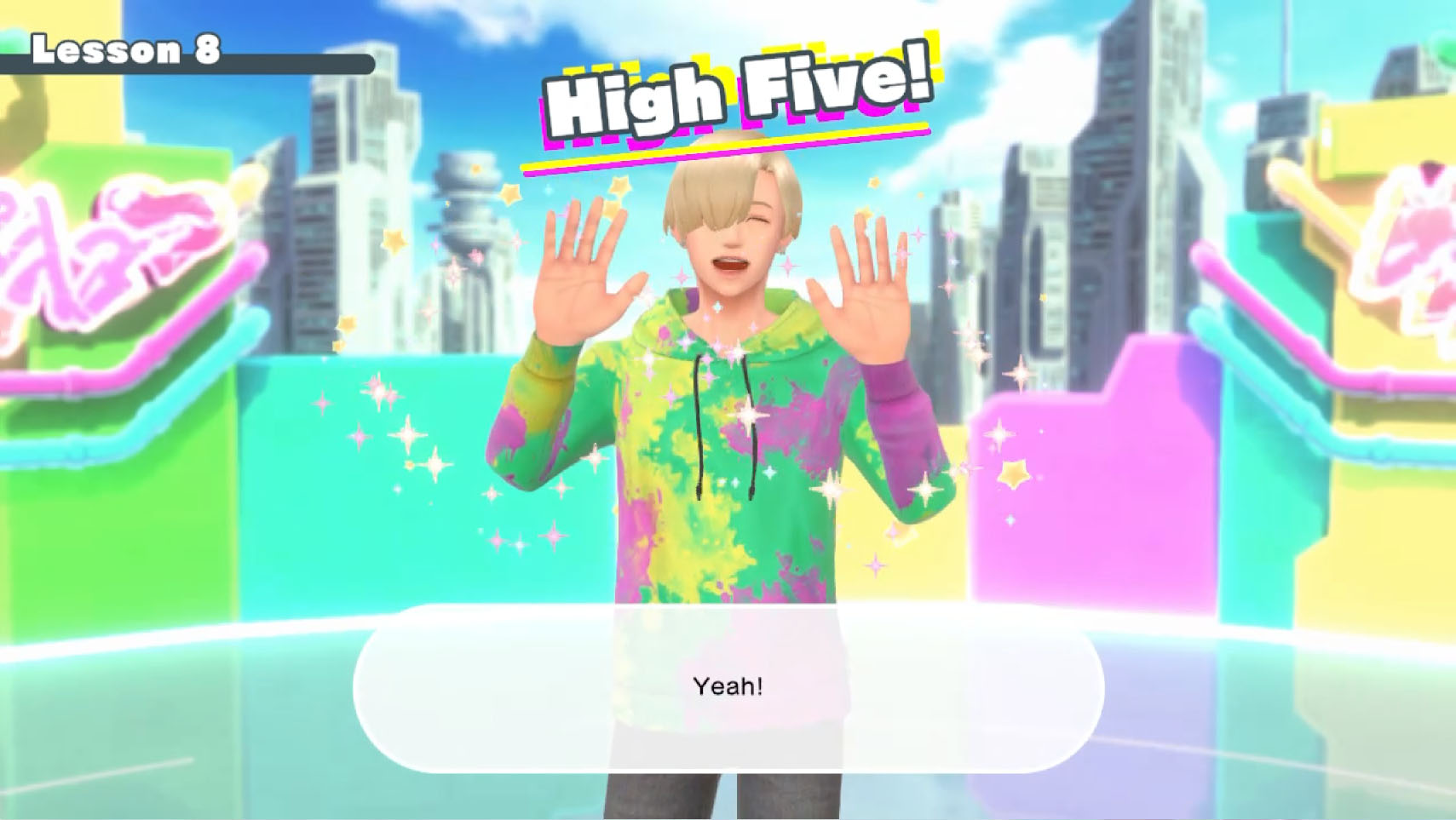 Finish the lesson with a high five from your instructor!